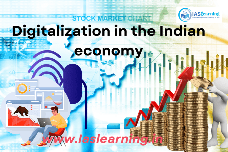 What is the status of digitalization in the Indian economy? Examine the problems faced in this regard and suggest improvements.