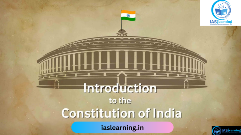 Introduction of Constitution for  UPSC