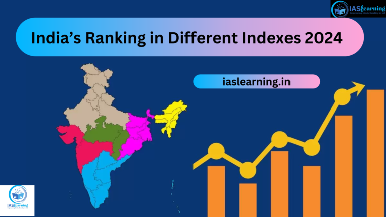 India’s Ranking in Different Indexes 2024-Latest Global Rank