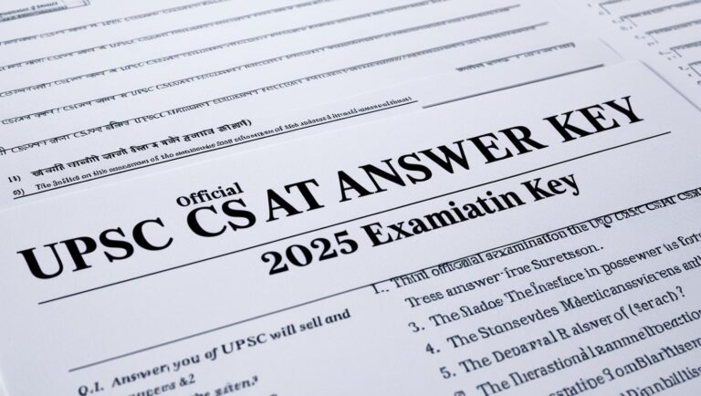 UPSC CSAT Answer Key 2025 PDF Download – All Sets