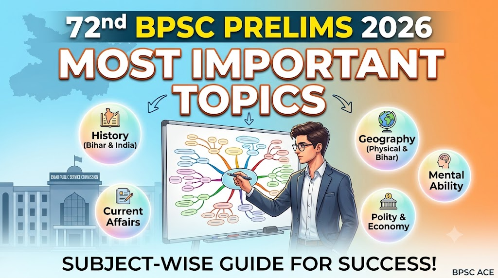 72nd BPSC Prelims 2026: Most Important Topics Subject-Wise
